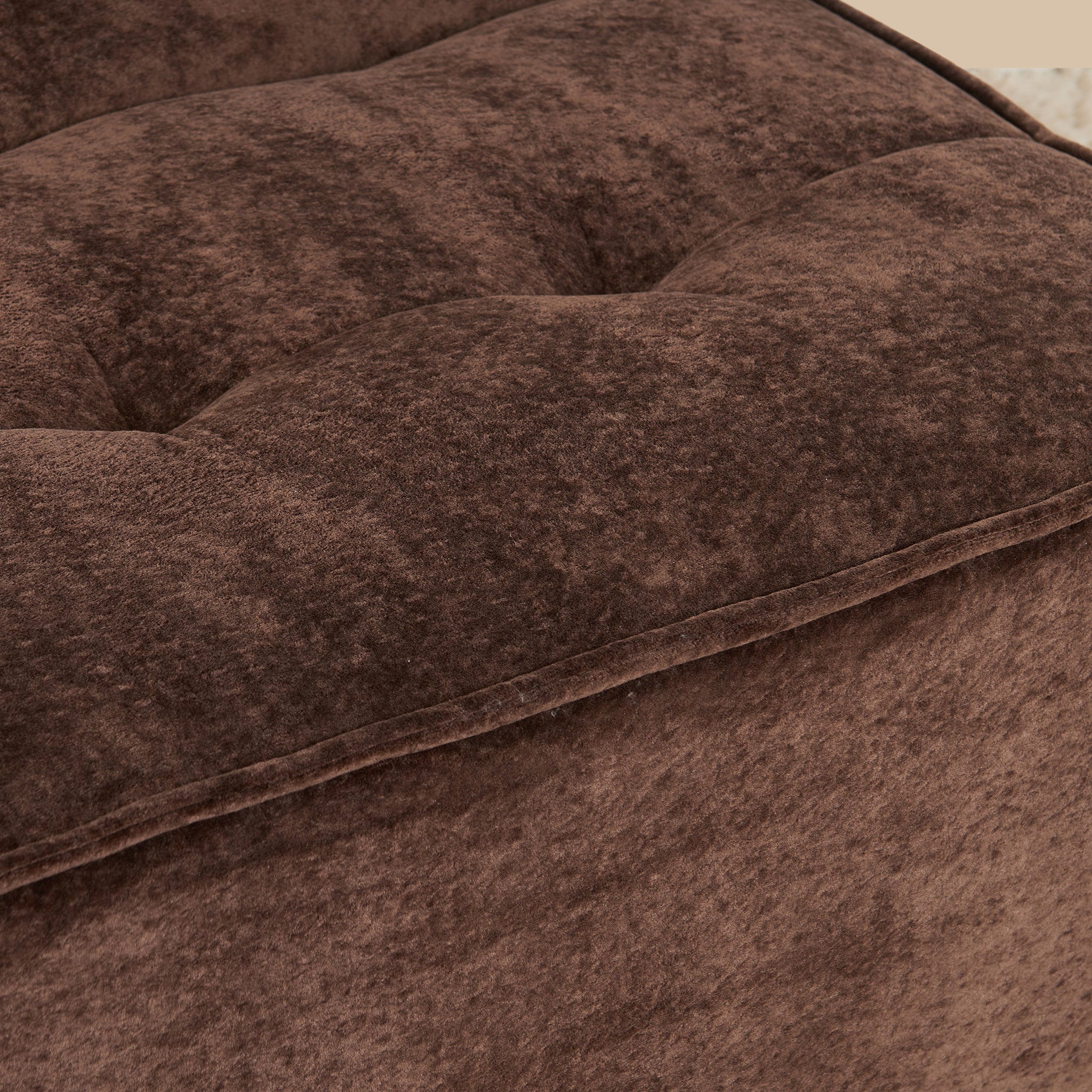 Close-up of a brown textured chair