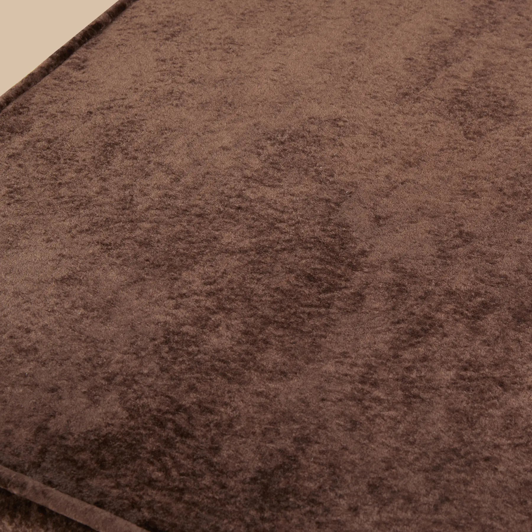 Close-up of brown textured fabric