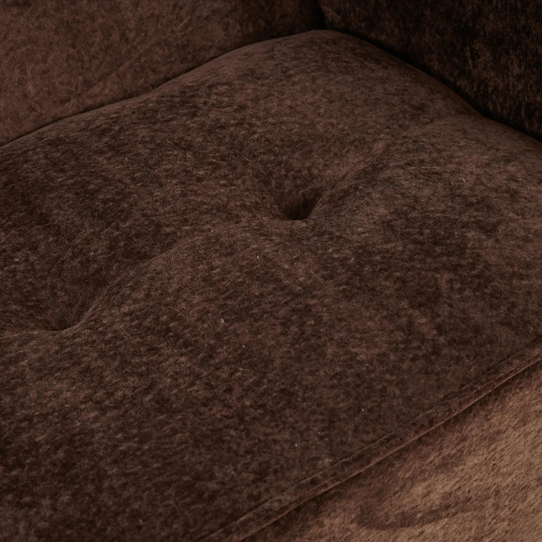 Close-up of a brown textured fabric surface