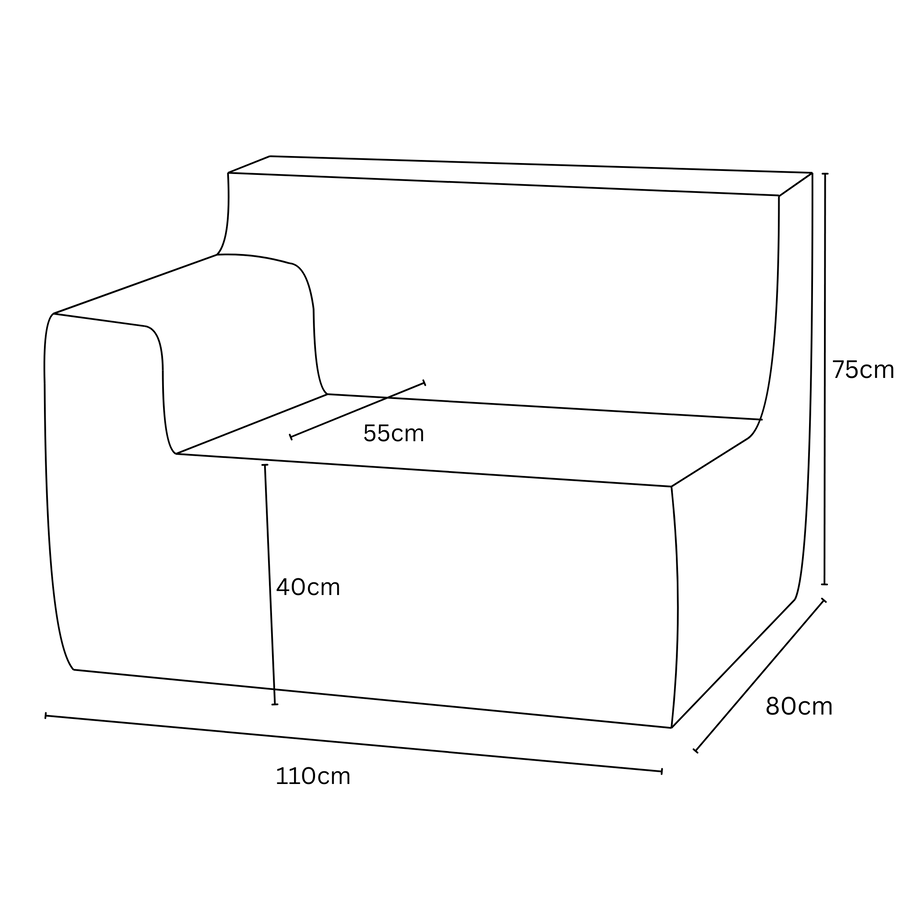Loungi Right dimensions