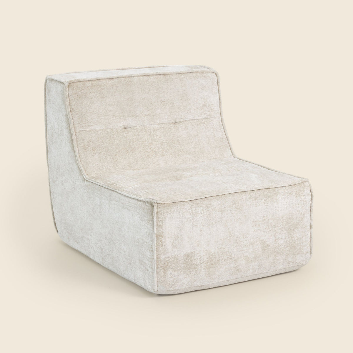 Loungi Occasional Chair in Oat Snow Velvet