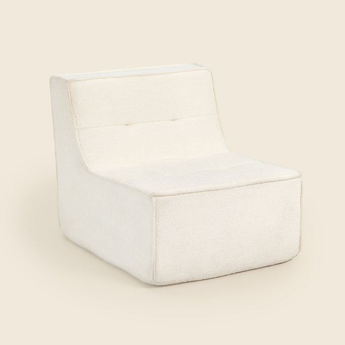 Loungi Occasional Chair in Ivory Boucle