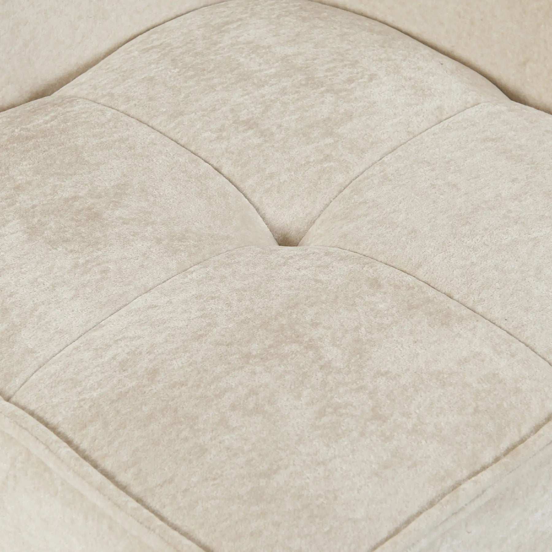 Close-up of a textured beige fabric surface [color: oat-snow-velvet]