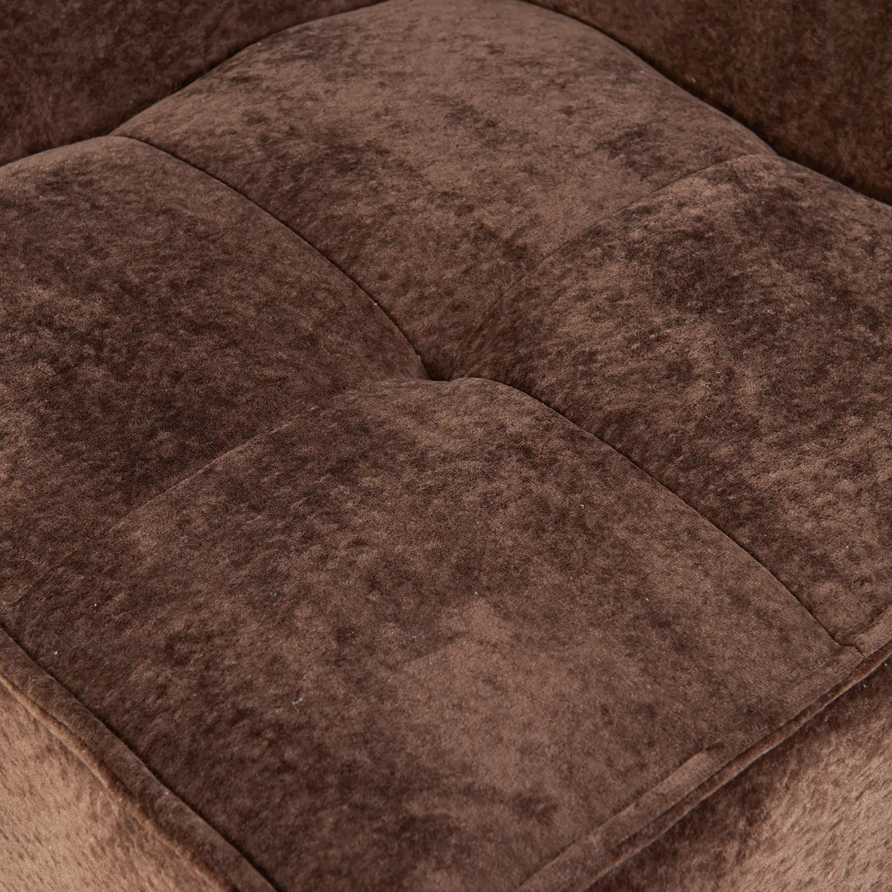 Close-up of a brown textured fabric surface [color: brown-snow-velvet]