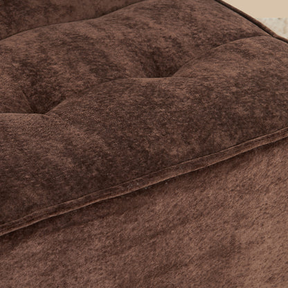 Close-up of a brown textured chair 