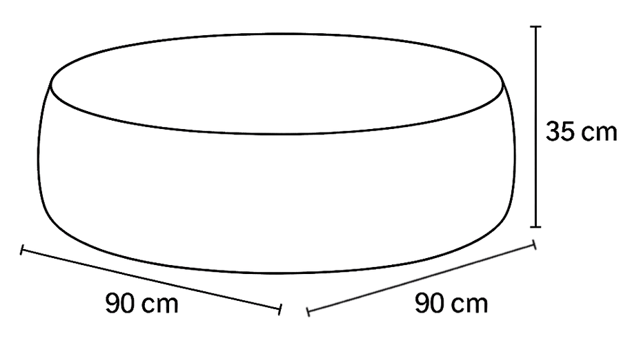 Tootsi circle dimensions