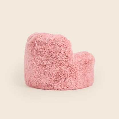 Back view of the pink Beari Kids Armchair showing the ears 