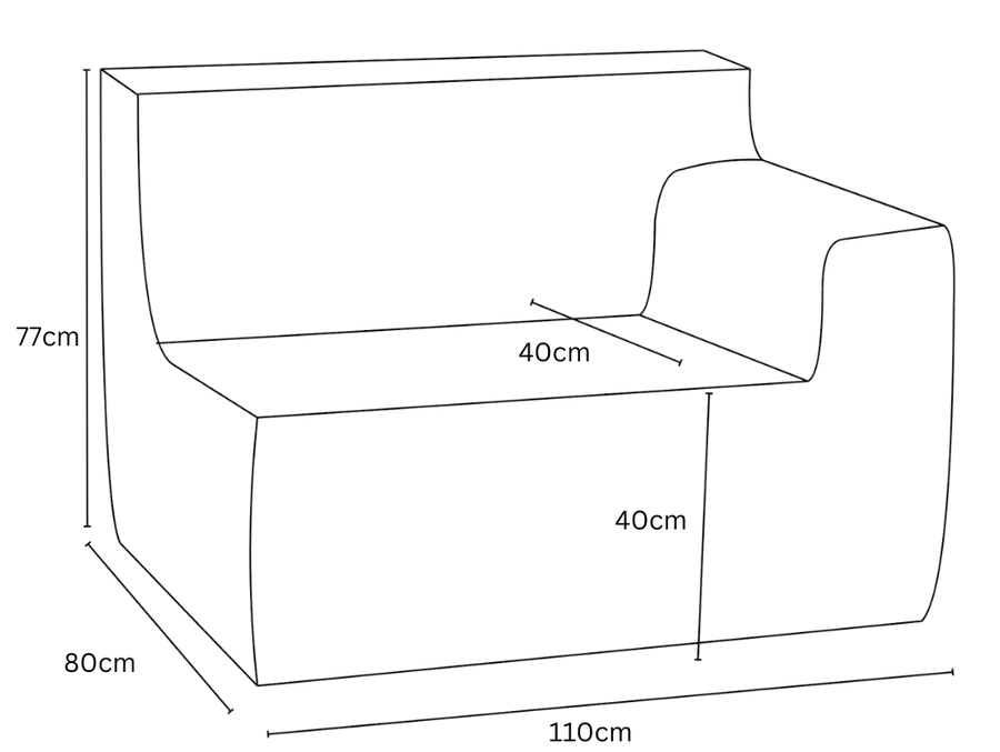 Loungi Left dimensions